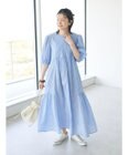 CRAFT STANDARD BOUTIQUE インド綿パフスリーブギャザーワンピース