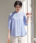 J.PRESS LADIES S 【WEB限定カラーあり・洗える】Sheer Vis リネン バンドカラー ブラウス