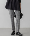 23区 L 【Oggi掲載/洗える】ウォームストレッチ チェック テーパード パンツ