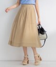 組曲 【洗える・イージーケア】カラーボイル フレアスカート