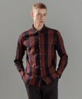 JOSEPH HOMME オーバーチェックジャガードストレッチ　レギュラーカラーシャツ