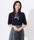 J.PRESS LADIES L 【洗える】レーヨンエリートストレッチ 編み柄 ニット