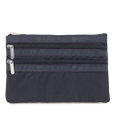 LeSportsac 3ZIP COSMETIC/ディープシーブルー