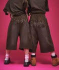 WEGO 【ユニセックス着用ITEM/ウエストゴム】ダメージアップリケショートパンツ