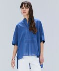 BEIGE， 【洗える・Oggi 10月号掲載】BAC / コットンビックポケットスタンドカラーシャツ