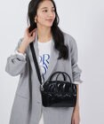 LeSportsac SQUARE TH CROSSBODY/アップタウンブラックシャイン/ブラック