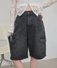 WEGO ヴィンテージウォッシュカーゴハーフパンツ