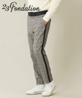 23区GOLF 【23Fondation/MEN】グレンチェック パンツ