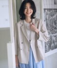 【加藤ローサさん着用】ライトリネンライク ジャケット