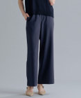 J.PRESS LADIES S ペンシル SLUB STRIPE ワイド イージー パンツ