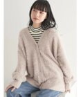 earth music&ecology ロングシャギーＶネックカーディガン