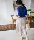 組曲 S 【WEB限定カラーあり】ギャザーライトデシン パンツ