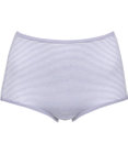 Wing ショーツ 綿混(身生地部) ここちよいフィット感 ムレにくい(身生地部) 【デイリーフィット 綿混ボーダー】 はきこみ丈ふかめ EC3650 ウイング／ワコール