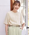 Tiaclasse 【洗える】5分丈フレアスリーブブラウス