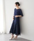 YECCA VECCA 【2点SET】フラワー柄スパンコール刺繍ドレス