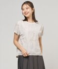 J.PRESS LADIES S 【一枚で着映え】シアーエンブロイダリー カットソー