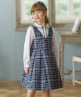 組曲 KIDS 【110-140㎝】KUMIKYOKU CHECK ジャンパースカート