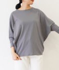 TOQUE 〈大草直子さんアドバイザー〉 【天然素材】タンギスコットン天竺ドルマンTシャツ