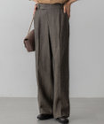 23区 S 【GOLD LABEL】ウールリネンツイル ワイドパンツ