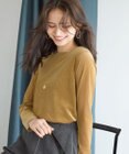 23区 【SLOW/一部店舗限定】ブラッシュドチュール メッシュベロア カットソー