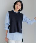 23区 【洗える】コットンポリエステルリリヤーン ニットベスト
