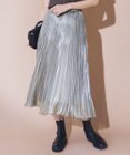 23区 L シャイニー プリーツスカート