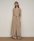 ATON WOOL SILK TWILL | ジレドレス
