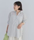 Green Parks イージーケアストライプシャツ