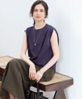 23区 L 【SLOW/一部店舗限定】ライトツイストコットン 切り替えデザイン Tシャツ
