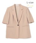 BEIGE， 【Lsize・セットアップ対応】CINDY / ハーフスリーブジャケット