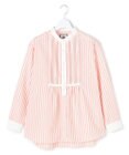 J.PRESS YORK STREET 【WOMEN】ピンタック バンドカラーストライプブラウス