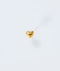 Phoebe 【金属アレルギー対応】パフィーハートピアス(片耳)　ゴールド/サージカルステンレス