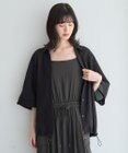 YECCA VECCA 　裾ドロストメッシュシャツ