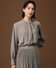 自由区 L 【17号サイズまで展開人気素材・人気素材・新色追加・カタログ掲載・セットアップ対応】ライトサテン ブラウス