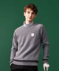23区GOLF 裏地付きニットで温か【MEN】【蓄熱】ウールブレンド裏付 ニット