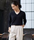 ICB 【人気のため新色追加・WEB限定カラーあり】ソフトウールハイゲージ Vネックニット