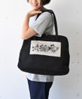 AND WOOL スミレの押し花刺繍バッグ big size