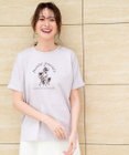 フラワープリント ロゴＴシャツ