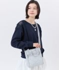 LeSportsac MINI N/S TOTE W/ PEARLS/ミストグレーパール