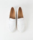 BONTRE 【LucaGrossi/ルカグロッシ】厚底レザー編み込みローファー/K356M-USO