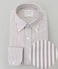 GOTAIRIKU 【形態安定】PREMIUMPLEATS_ボタンダウンカラー 通年ドレスシャツ_ストライプ(25年春夏モデル)