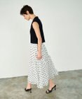 GRACE CONTINENTAL シアードットプリントスカート