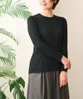 muuc 〈高品質シルク＆スーピマ超長綿〉〈洗えるニット〉〈通年着られる〉袖口模様編み プルオーバー