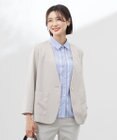 J.PRESS LADIES 【洗える】ストレッチ ノーカラー ジャケット