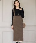 23区 【SLOW/一部店舗限定】ソフトコーデュロイ サロペット スカート