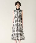 GRACE CONTINENTAL 刺繍フレアドレス