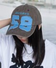 WEGO ナンバリングアップリケキャップ