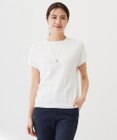 J.PRESS LADIES S 【洗える】レーヨンエリートストレッチ フレンチスリーブ ニット