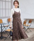 ANY SIS 【2SET】フラワーキャミ ワンピース × リブインナー