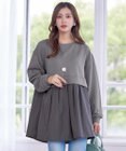 Tiaclasse 【洗える】重ね着風チュニックプルオーバー